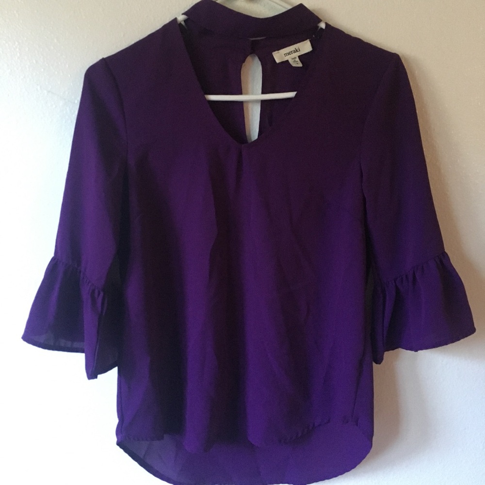 MERAKI PURPLE BLOUSE